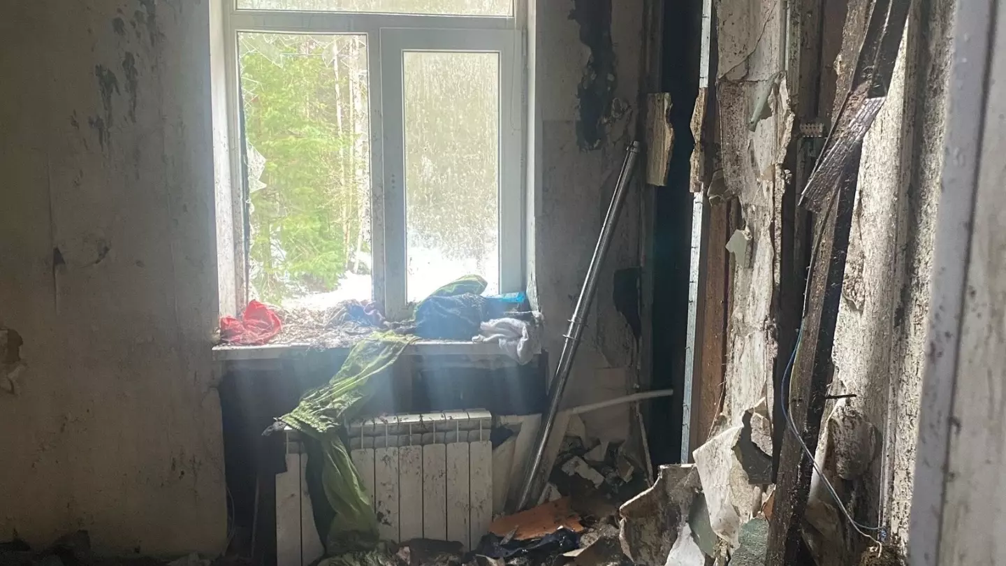 Еще одна семья из Карелии лишилась дома после пожара