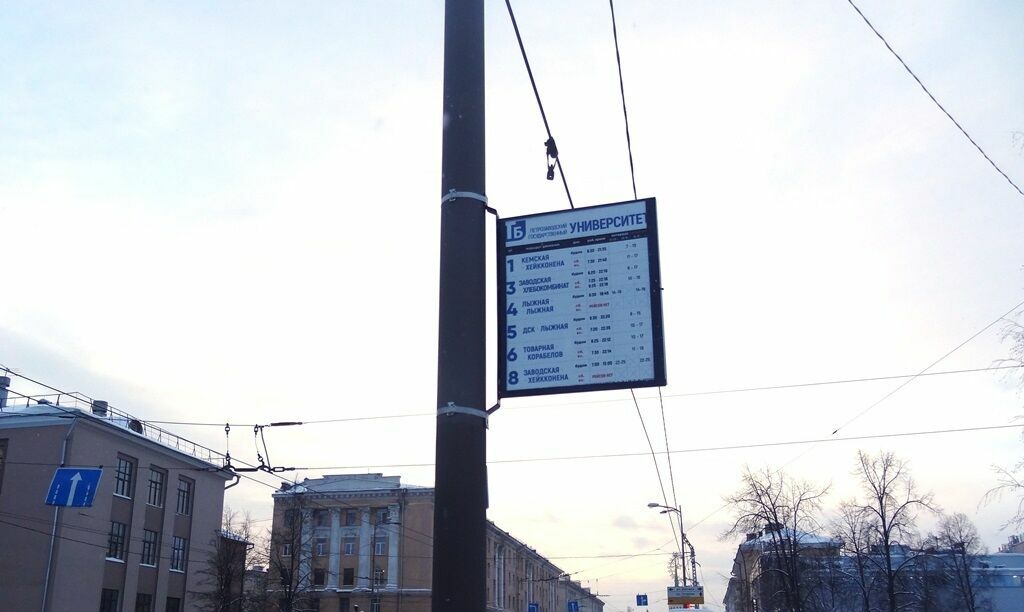 Жителей Петрозаводска удивил необычный троллейбус