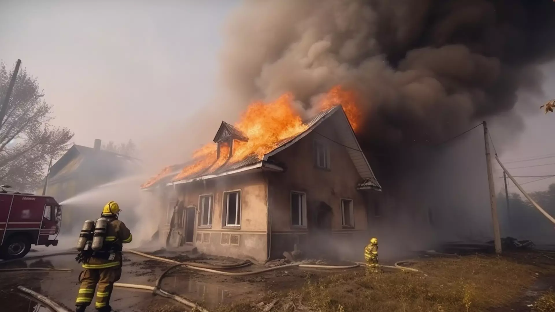 Пожар оставил без дров жителей деревни Лумбуши в Карелии