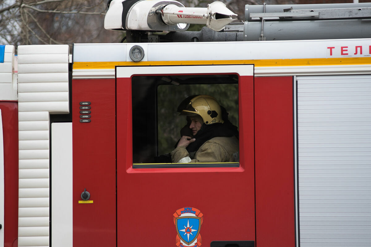 Крупный пожар произошел в городе Карелии